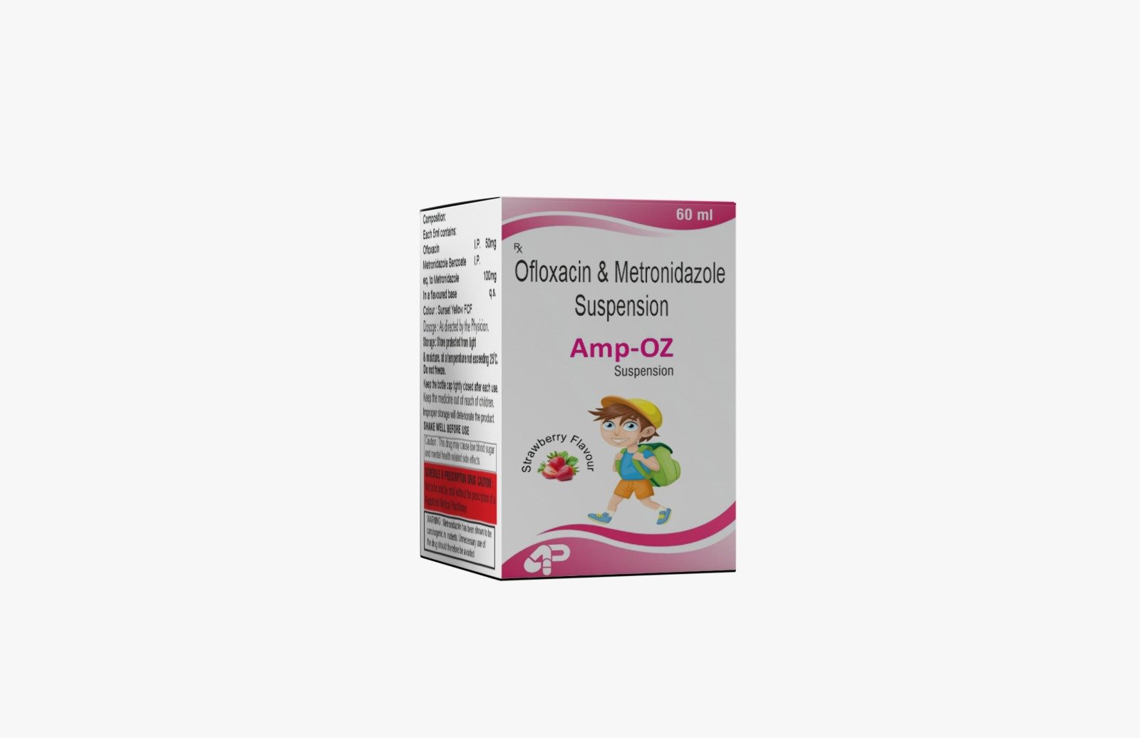 Amp-OZ Suspension pharmaceutical product pack by Ampli Pharma