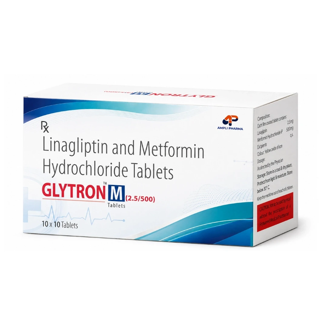 Glytron-M pharmaceutical product pack by Ampli Pharma