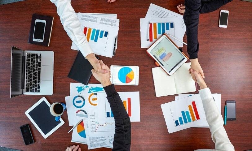 Professional collaboration representing Ampli Pharma business partnerships